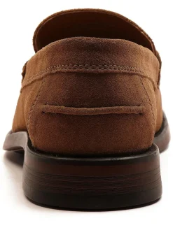 Best Off The Hook Monro Loafer Formal Casual Slip-On Leather Shoes Brown