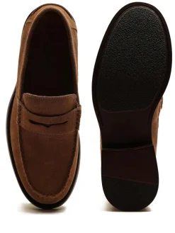 Best Off The Hook Monro Loafer Formal Casual Slip-On Leather Shoes Brown