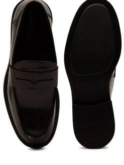 Off The Hook Brown Perry Loafer Smooth Leather Shoes^ Shoes