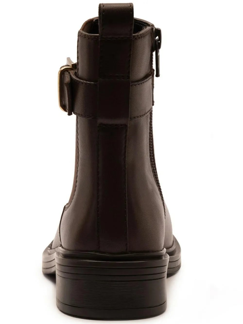 Outlet Off The Hook Tiana Leather Chelsea Buckle Ankle Boots Brown