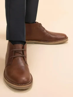 Off The Hook Sahara Suede Leather Desert Lace-Up Chukka Boots^BOY Boots|Boots