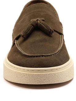 Off The Hook Green Rory Loafers Tassel Casual Slip On Suede Leather Shoes^ Shoes