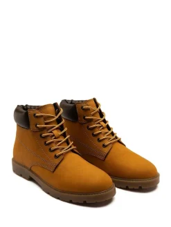 Off The Hook Solo Leather Lace Up Casual Ankle Boots^BOY Boots|Boots