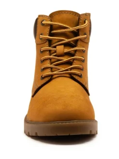 Off The Hook Solo Leather Lace Up Casual Ankle Boots^BOY Boots|Boots