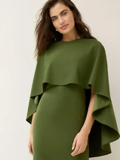 Best Next Olive Green Cape Maxi Dress