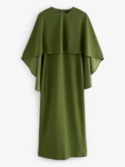 Best Next Olive Green Cape Maxi Dress