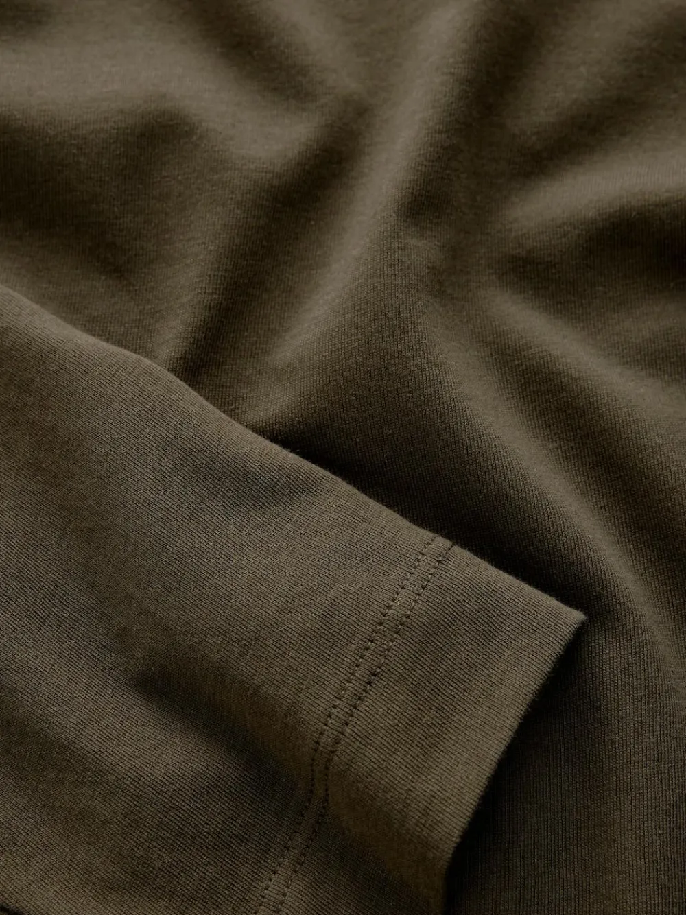 Discount Next Olive Green Long Sleeve Crew Neck T-Shirt