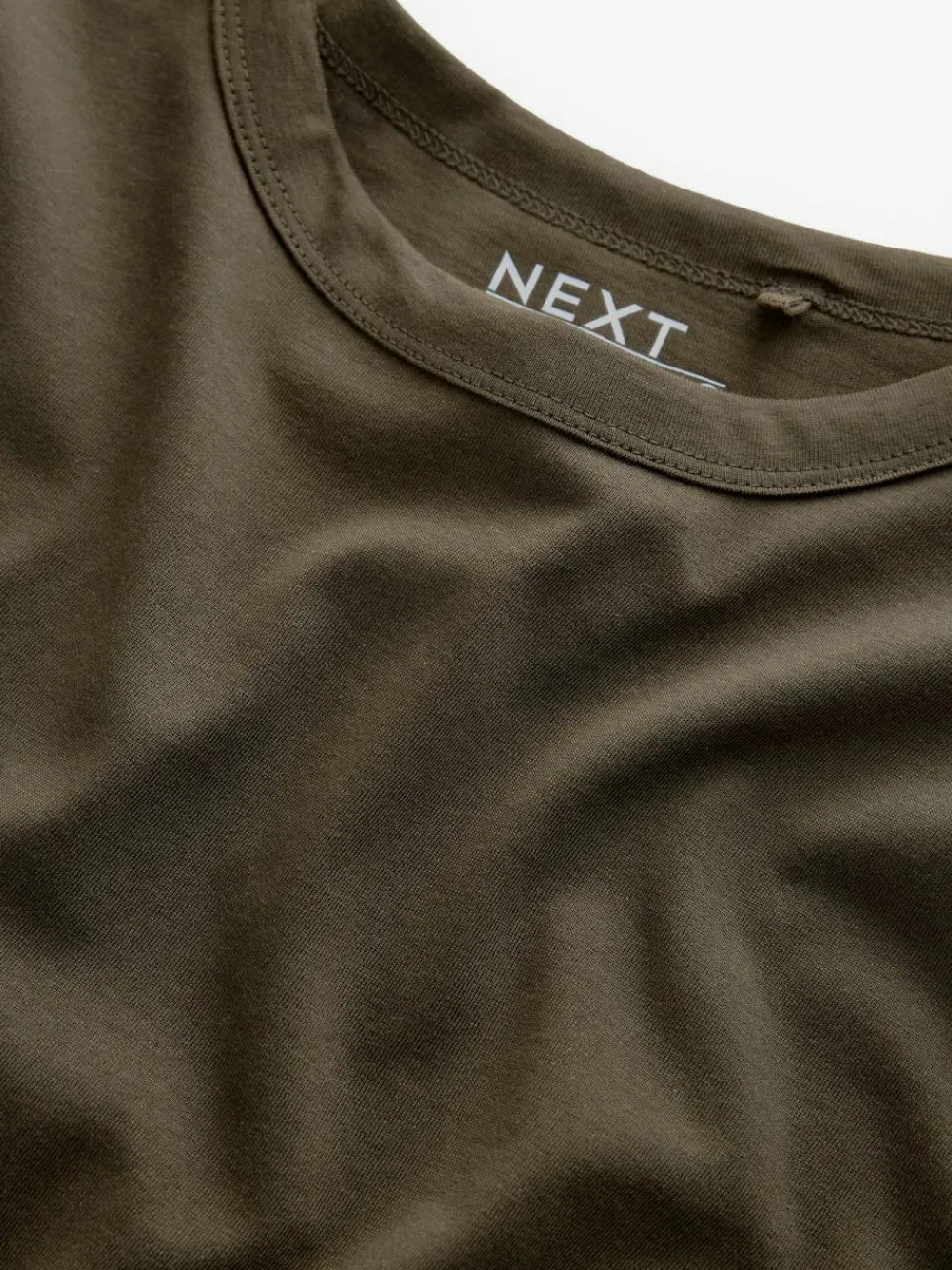 Discount Next Olive Green Long Sleeve Crew Neck T-Shirt
