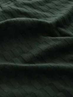 Sale Next Olive Green Regular Fit N.Premium Smart Jaquard Polo Shirt