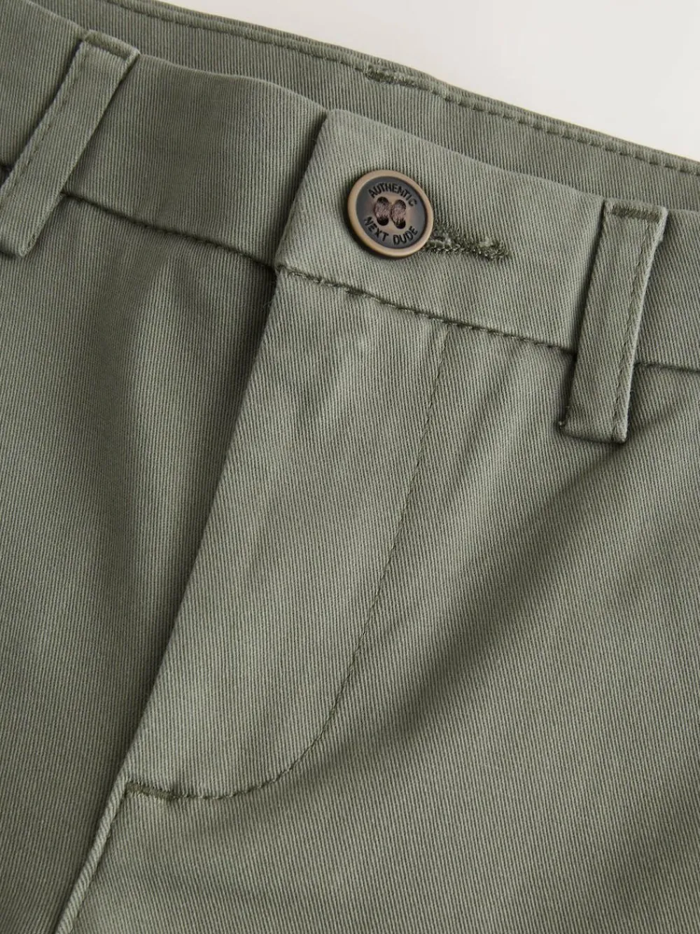 Discount Next Olive Green Skinny Fit Stretch Chino Trousers (3-17yrs)