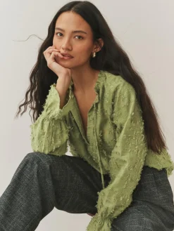 Next Tufty Jacquard Long Sleeve Blouse^Women Blouses & Shirts