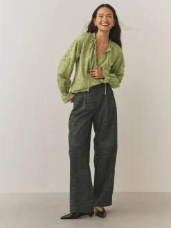 Next Tufty Jacquard Long Sleeve Blouse^Women Blouses & Shirts