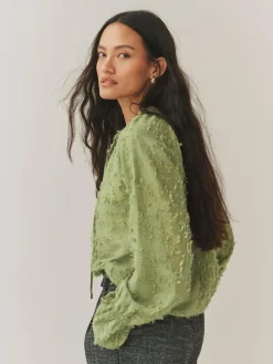 Next Tufty Jacquard Long Sleeve Blouse^Women Blouses & Shirts