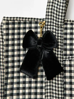 Oliver Bonas Black Gingham FabricnTote Bag^Women Bags