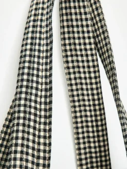 Oliver Bonas Black Gingham FabricnTote Bag^Women Bags