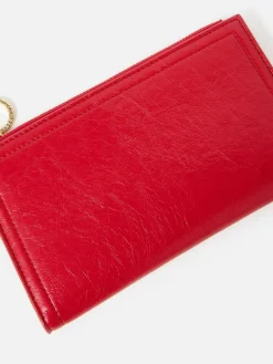 Oliver Bonas Red Fold Over Zipped Purse^Women Purses