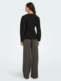 ONLY Black Balloon Sleeve Blazer^Women Suits & Tailoring|Blazers