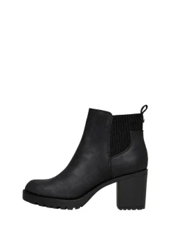 Hot ONLY Block Heel Chelsea Boots Black