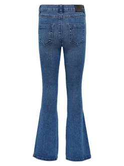 Clearance ONLY KIDS Flare Leg Jeans With Adjustable Waist Mid Blue