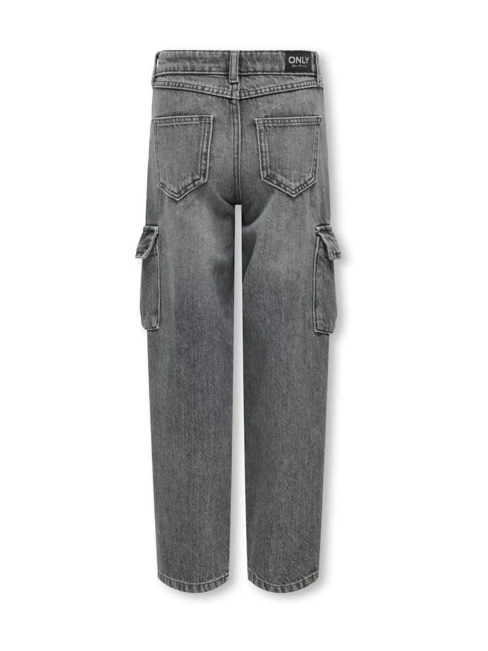 Clearance ONLY KIDS Grey Wide Leg Cargo Jeans with Adjustable Waist