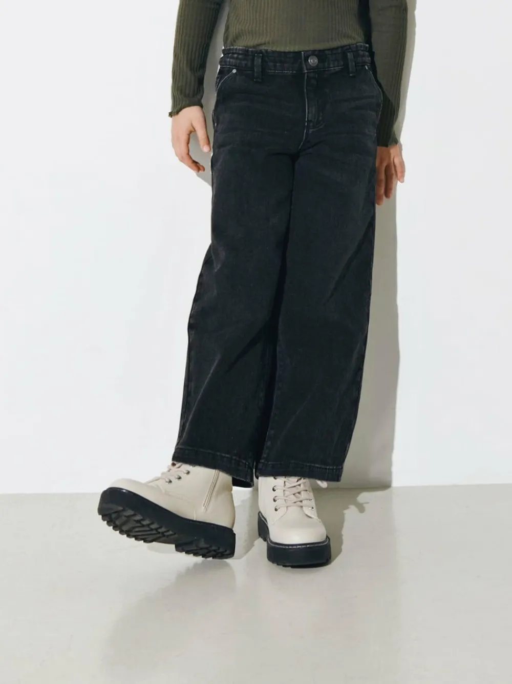 Outlet ONLY KIDS Wide Leg Cropped Jeans