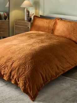 Next Velvet Ginkgo Duvet Cover and Pillowcase Set^ Bedsets & Duvet Covers