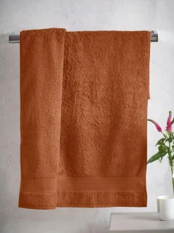 Next Orange Burnt Egyptian Cotton Towel^ Towels & Bathmats