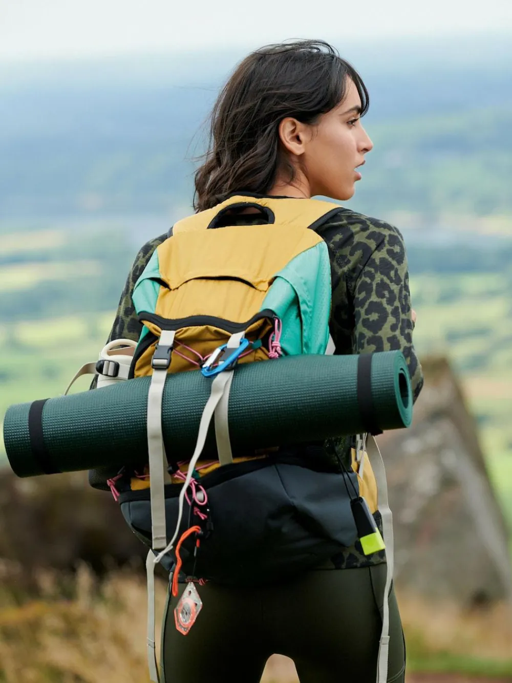 Next Orange Colourblock Active Sports 30L Hiking Bag With Waterproof Cover^Women Bags|Sportswear