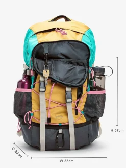 Next Orange Colourblock Active Sports 30L Hiking Bag With Waterproof Cover^Women Bags|Sportswear