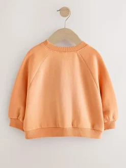 Next Orange Crew Neck Sweatshirt (3mths-7yrs)^ Sweatshirts & Hoodies|Nightwear
