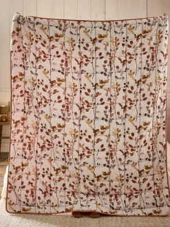 Next Honesty Floral Print Reversible Bedspread^ Cushions & Throws