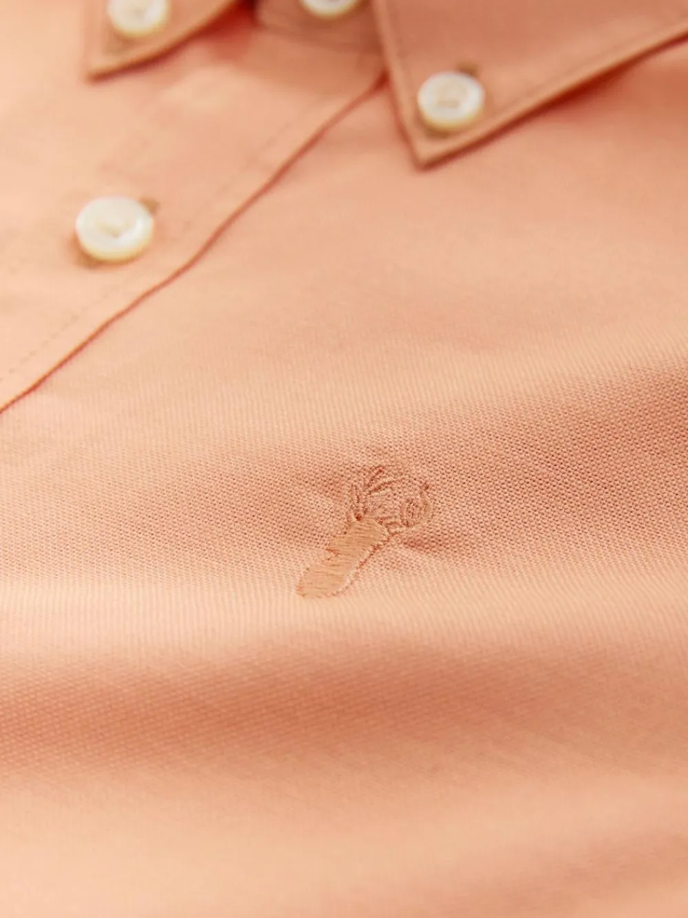 Next Orange Logo Short Sleeve Cotton Rich Oxford Shirt (3-16yrs)^BOY Shirts