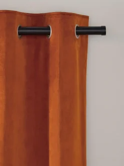 Hot Next Orange Matte Velvet Blackout/Thermal Curtains