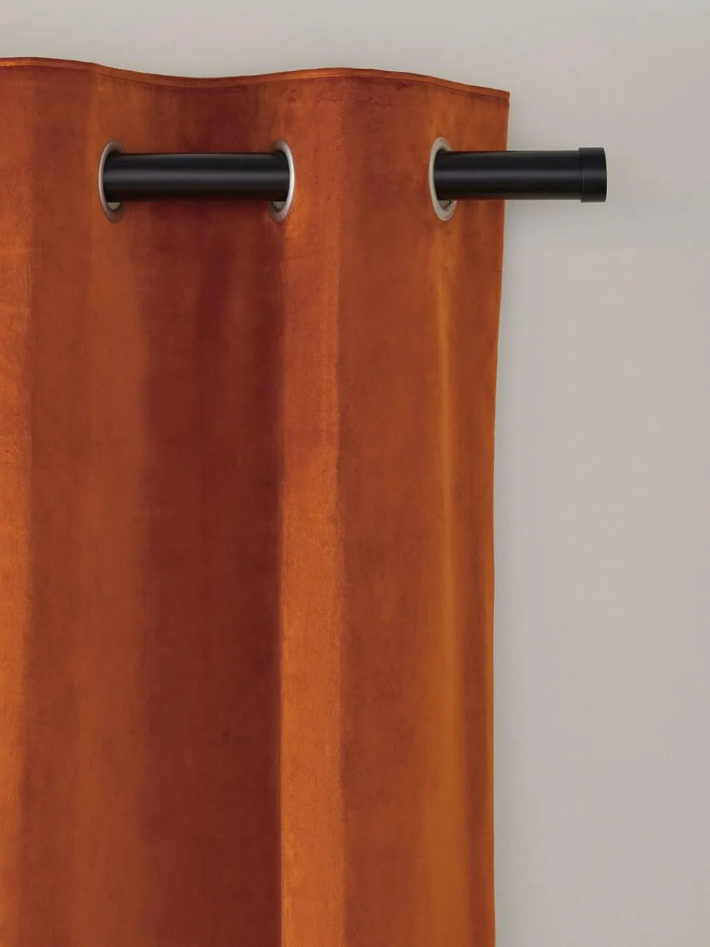Hot Next Orange Matte Velvet Blackout/Thermal Curtains
