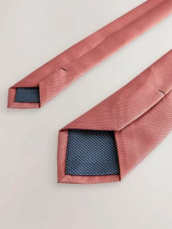 Next Orange Slim Textured Tie^ Ties & Pocket Squares