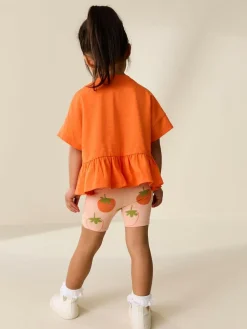 Next Orange Strawberry Short Sleeve Top and Shorts Set (3mths-7yrs)^ Sets & Co-Ords|Sets & Co-Ords