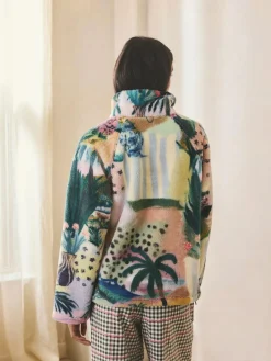 Next Printed Borg Fleece Top^Women Loungewear|Hoodies & Sweatshirts