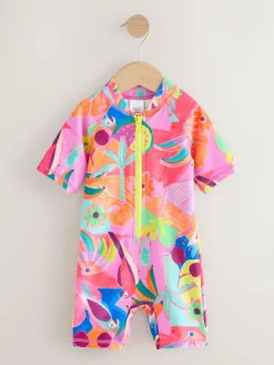 Sale Next Orange Tropical Sunsafe Swimsuit (3mths-10yrs)