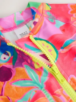 Sale Next Orange Tropical Sunsafe Swimsuit (3mths-10yrs)