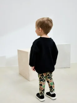 Best Next Sweatshirt And Leggings Set (3mths-7yrs) Orange/Black Duck