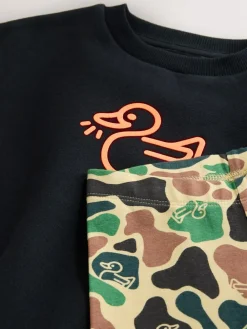 Best Next Sweatshirt And Leggings Set (3mths-7yrs) Orange/Black Duck