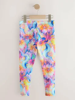 Next Orange/Blue Floral Leggings (3-16yrs)^ Pants & Leggings|Pants & Leggings