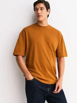 Next Relaxed Fit Heavyweight T-Shirts 5 Pack^ Tops & T-Shirts