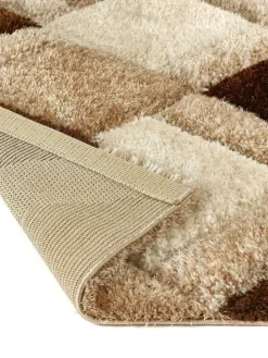 Origin Rugs 3D GEO Shaggy Runner Beige