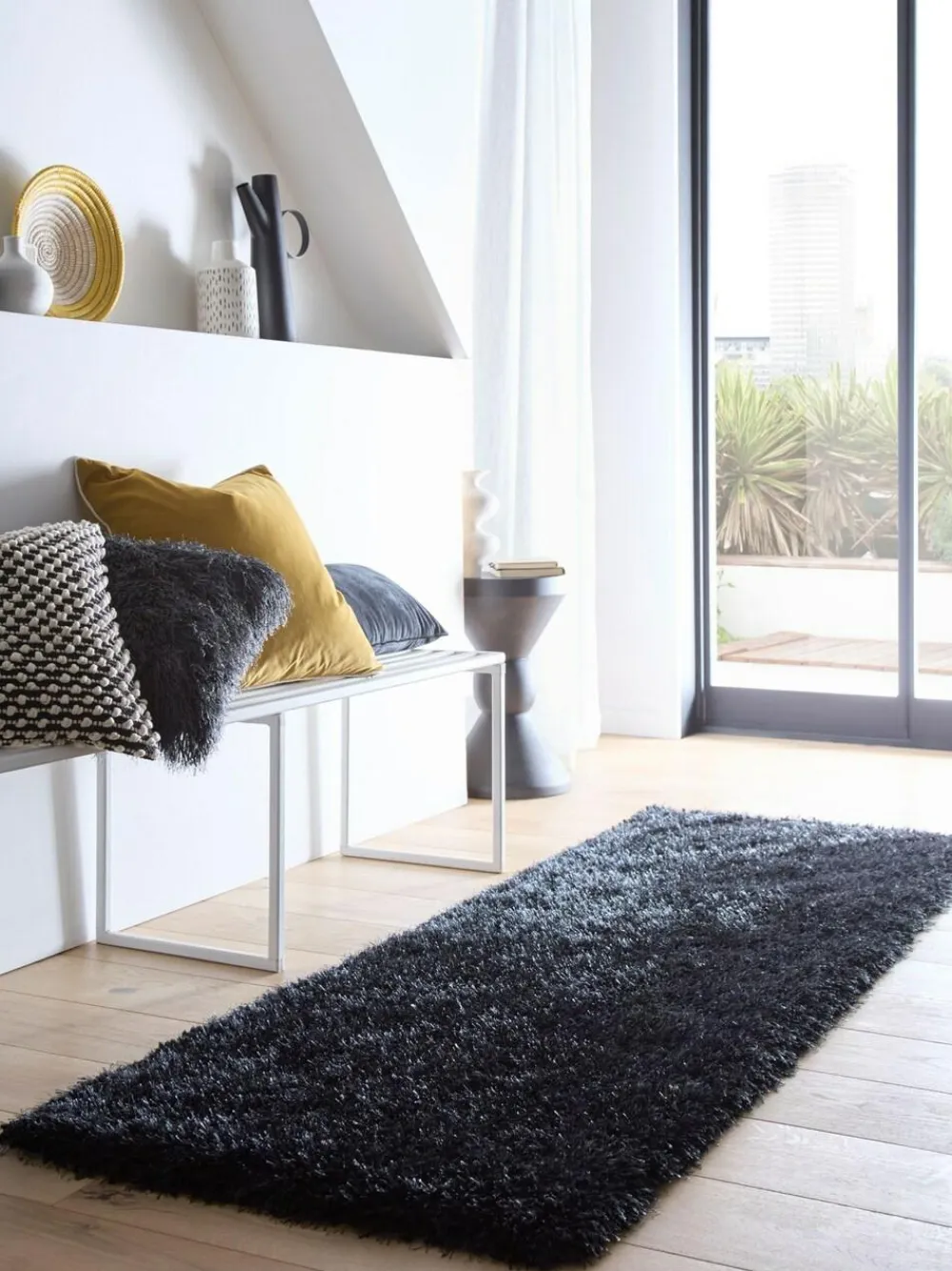 Origin Rugs Black Chicago Runner^ Rugs & Runners