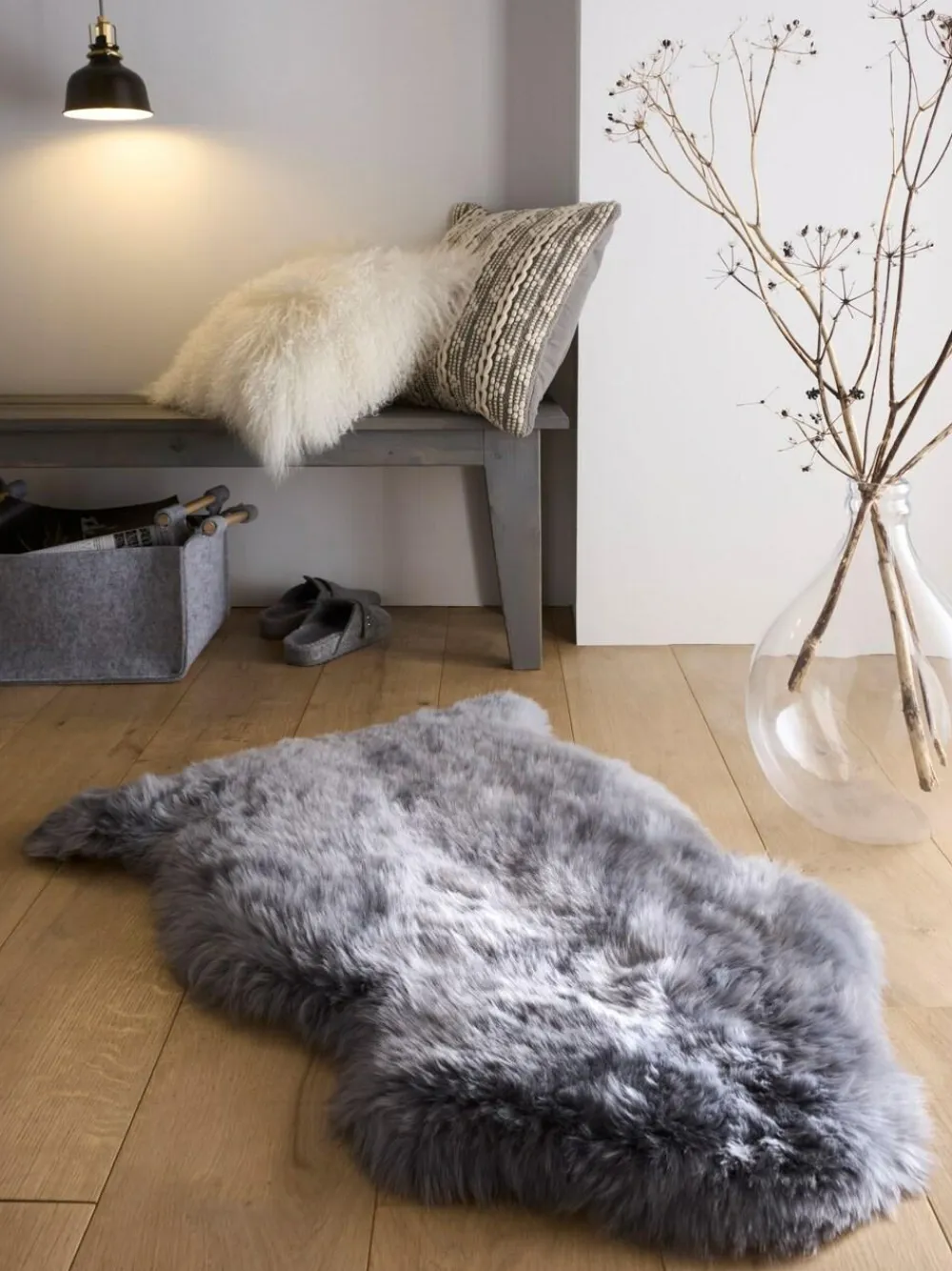 Origin Rugs Grey Sheepskin Rug^ Rugs & Runners