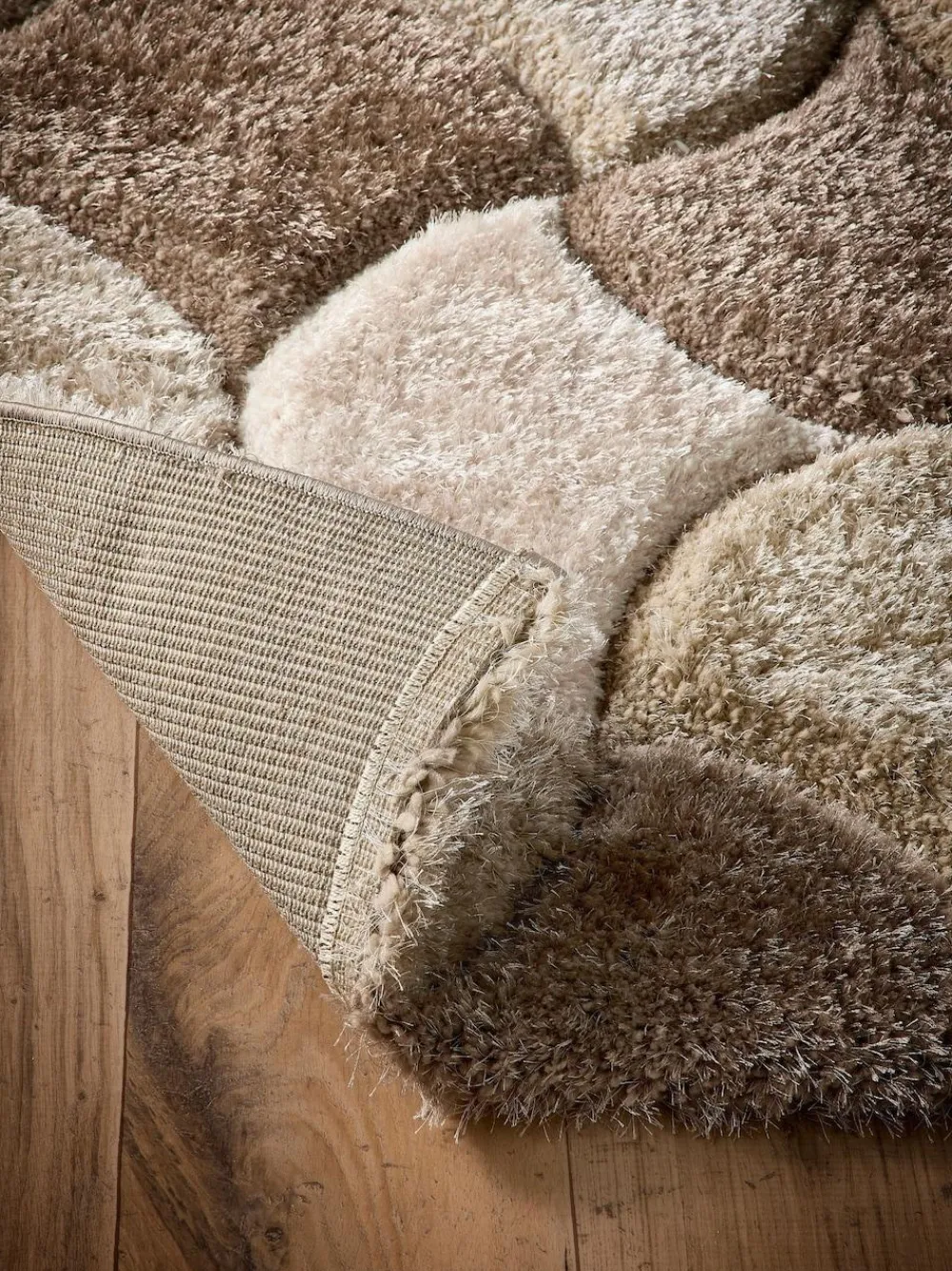 Sale Origin Rugs 3D Scallop Shaggy Rug Neutral