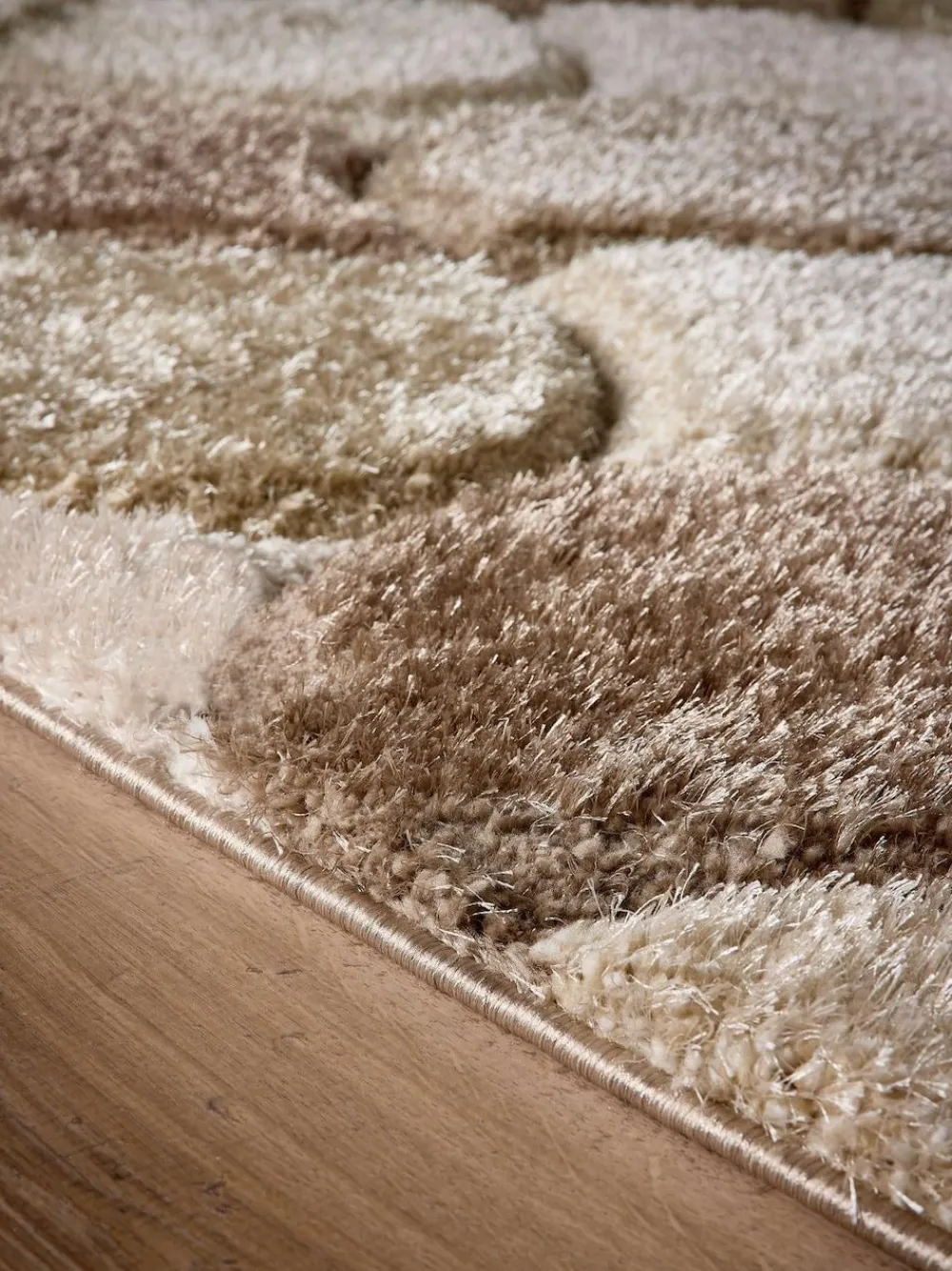 Sale Origin Rugs 3D Scallop Shaggy Rug Neutral