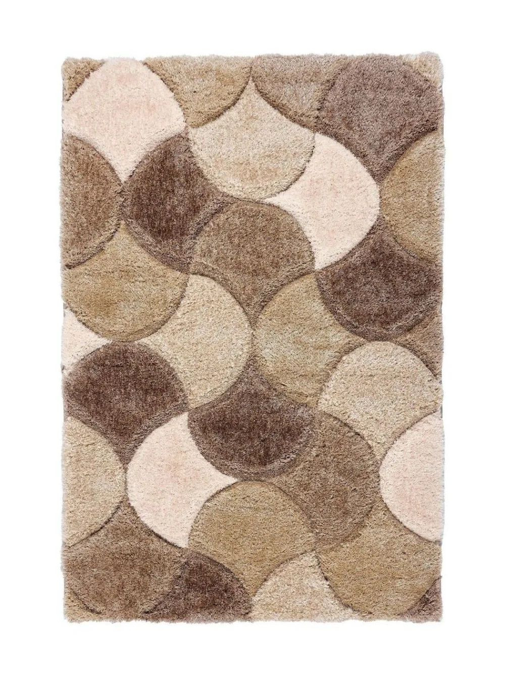 Sale Origin Rugs 3D Scallop Shaggy Rug Neutral