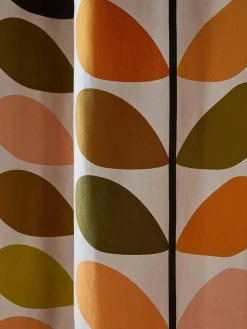 Sale Orla Kiely Orange Multi Stem Eyelet Curtains